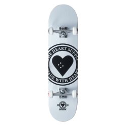 Heart Supply Logo Skateboard 8" Badge White