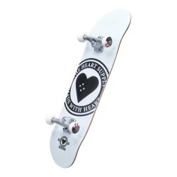 Heart Supply Logo Skateboard 8" Badge White