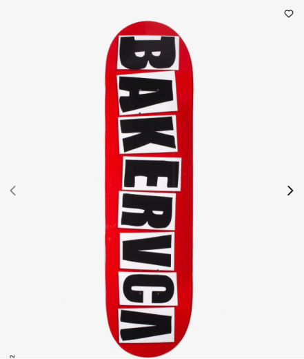 Baker Deck 8.25" Bakervca red