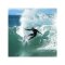 FCS 2 Athlete Series MF PC Tri Fin Set (L) Black/Olive