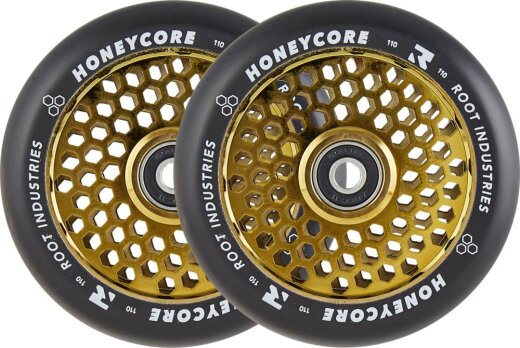 Root Honeycore 110mm Rollen Schwarz/Gold