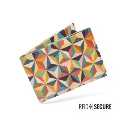 Paprcuts RFID Secure Portemonnaie Abstract Retro