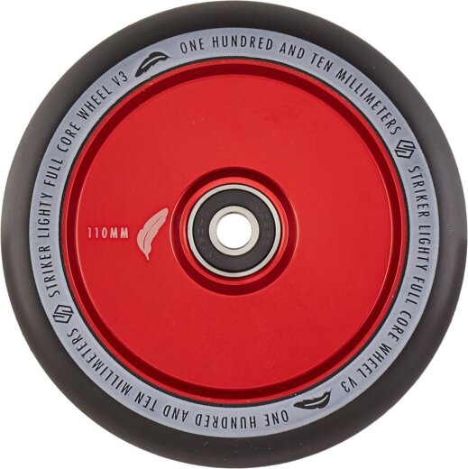 Striker Lighty Fullcore Wheels V3 Splash 110mm-Red