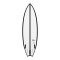 Surfboard TORQ TEC Go-Kart 5.8 Rail Schwarz