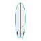 Surfboard TORQ TEC Twin Fish 6.0 Rail Türkis