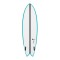 Surfboard TORQ TEC Twin Fish 6.4 Rail Türkis