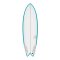 Surfboard TORQ TEC Twin Fish 6.10 Rail Türkis