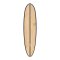 Surfboard TORQ ACT Prepreg V+ 7.8 bamboo