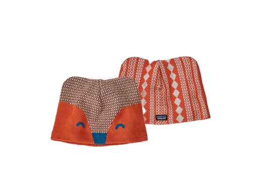 Patagonia Baby Animal Friends Beanie Fox Henna Brown 2- 5 Jahre