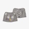 Patagonia Baby Animal Friends Beanie Owl Drifter Grey 12-24 Monate