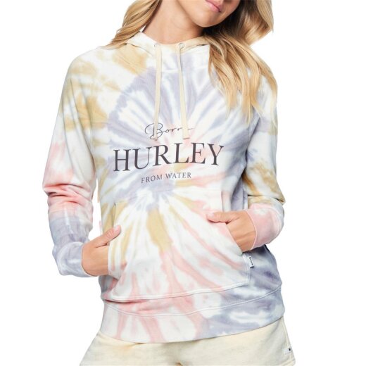 Hurley Ivy Easy Raglan Hoodie Multi Tie Dye