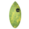 HW-Shapes Hybridskim Epoxyart Green Yellow Skimboard