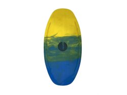 HW-Shapes Freestyle Skimboard V2 95 Epoxyart Yellow Green...