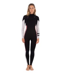 Hurley Women Advantage Plus 5/3mm Fullsuit Frontzip Black/Rose S (6)