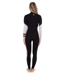 Hurley Women Advantage Plus 5/3mm Fullsuit Frontzip Black/Rose S (6)
