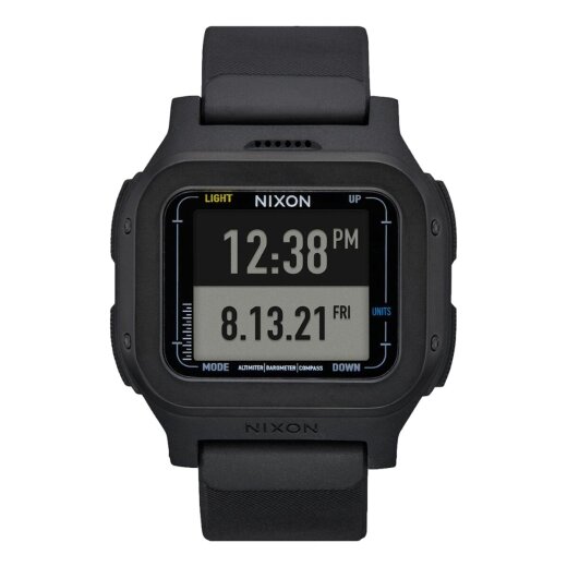 Nixon Regulus Expedition Surfuhr Tidenuhr All Black