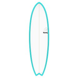 Surfboard TORQ Epoxy TET 6.6 MOD Fish Blau Pinline