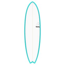 Surfboard TORQ Epoxy TET 7.2 MOD Fish Blau Pinline