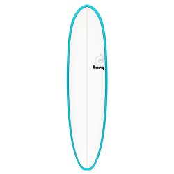 Surfboard TORQ Epoxy TET 7.4 V+ Funboard Blau Pinl