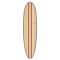 Surfboard TORQ Epoxy TET 7.4 V+ Funboard Wood