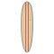 Surfboard TORQ Epoxy TET 7.8 V+ Funboard Wood
