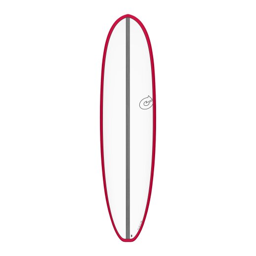 Surfboard TORQ Epoxy TET CS 7.4 V+ Fun Carbon Rot