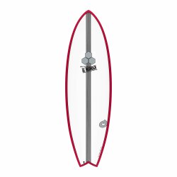 Surfboard CHANNEL ISLANDS X-lite PodMod 5.10 Rot