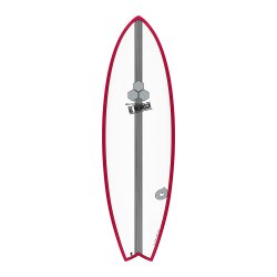 Surfboard CHANNEL ISLANDS X-lite PodMod 5.10 Rot