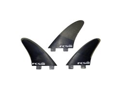 FCS  H-2  Glass Flex Tri Fin Set Black (M)