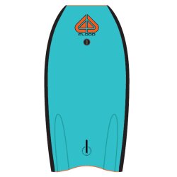 FLOOD Bodyboard Usurper 39 Charcoal Aqua