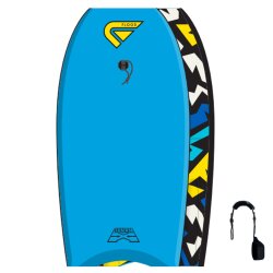 FLOOD Bodyboard Dynamx Stringer 37 Blau Tribal II