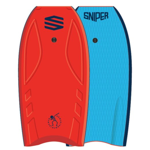 SNIPER Bodyboard Bunch II EPS Stringer 39 Rot