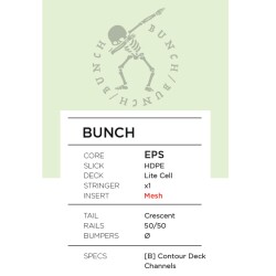 SNIPER Bodyboard Bunch II EPS Stringer 39 Rot