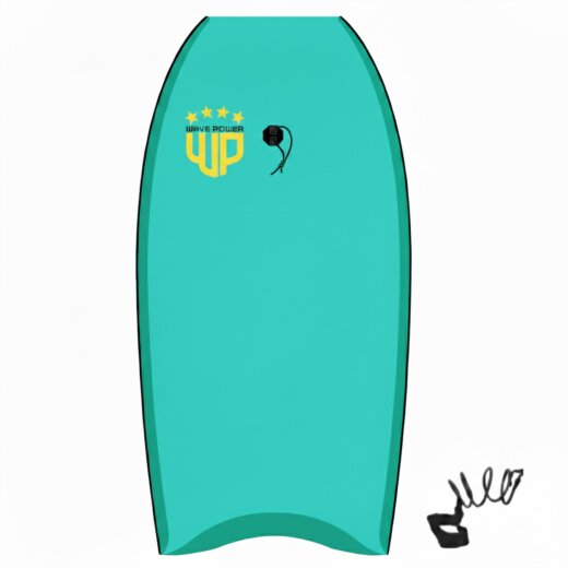 Wave Power Bodyboard Woop 33 Teal Aqua