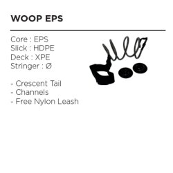 Wave Power Bodyboard Woop 37 Graphit Fluro Rot