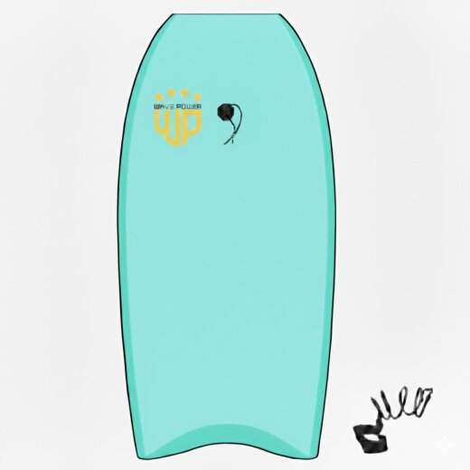 Wave Power Bodyboard Woop 39 Opal Aqua