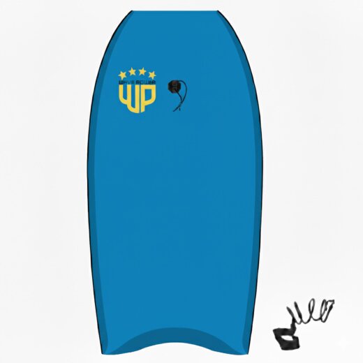Wave Power Bodyboard Woop 42 Blau Fluro Rot
