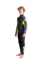 C-Skins Element Junior Steamer 3/2 Neoprenanzug Antracite Yellow 6 Jahre/ MS