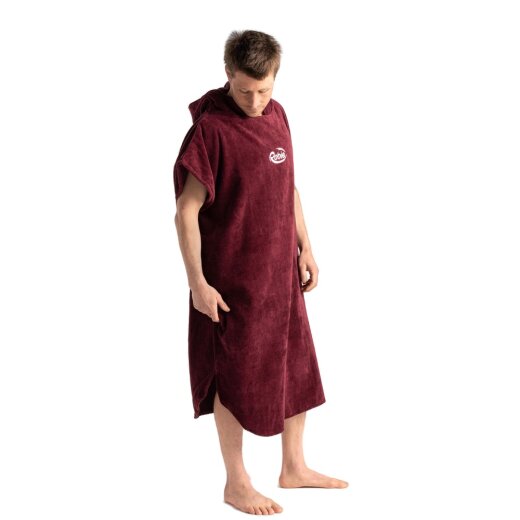Robie Original  Short Sleeve Poncho Wine Large