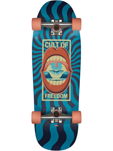 Globe Dealer 29,5" Longboard Komplettboard Cult of Freedom/ Blue
