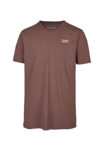 Cleptomanicx T-Shirt Basic Tee Möwe Dyed Decadent Chocolate