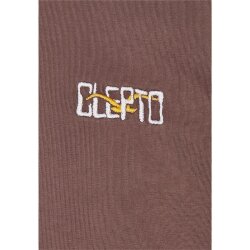 Cleptomanicx T-Shirt Basic Tee Möwe Dyed Decadent Chocolate