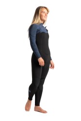 C-Skins Solace 4/3 Frauen Neoprenanzug Black/Bluestone Tropical/Cascale Blue