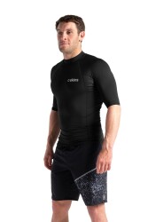 C-Skins NuWave Basics Mens Short Sleeve Rash Guard Black