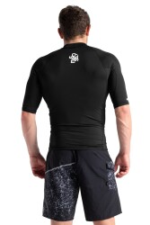 C-Skins NuWave Basics Mens Short Sleeve Rash Guard Black