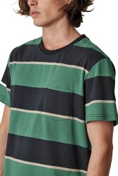 Globe Bootleg Dreams Striped Tee T-Shirt Sea L
