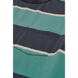 Globe Bootleg Dreams Striped Tee T-Shirt Sea L