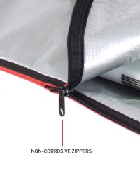 Ocean & Earth Boardbag Barry Basic Fish Board Cover Red 5`8"