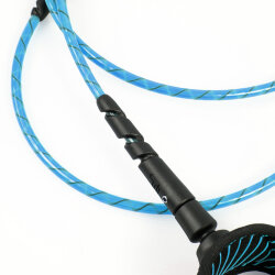FCS Surfboard Leash Freedom Helix All Round Ankle 90" Blue/Black