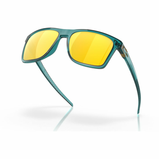 Oakley Leffingwell Sonnenbrille Matte Artic Surf Prizm 24k Polarized